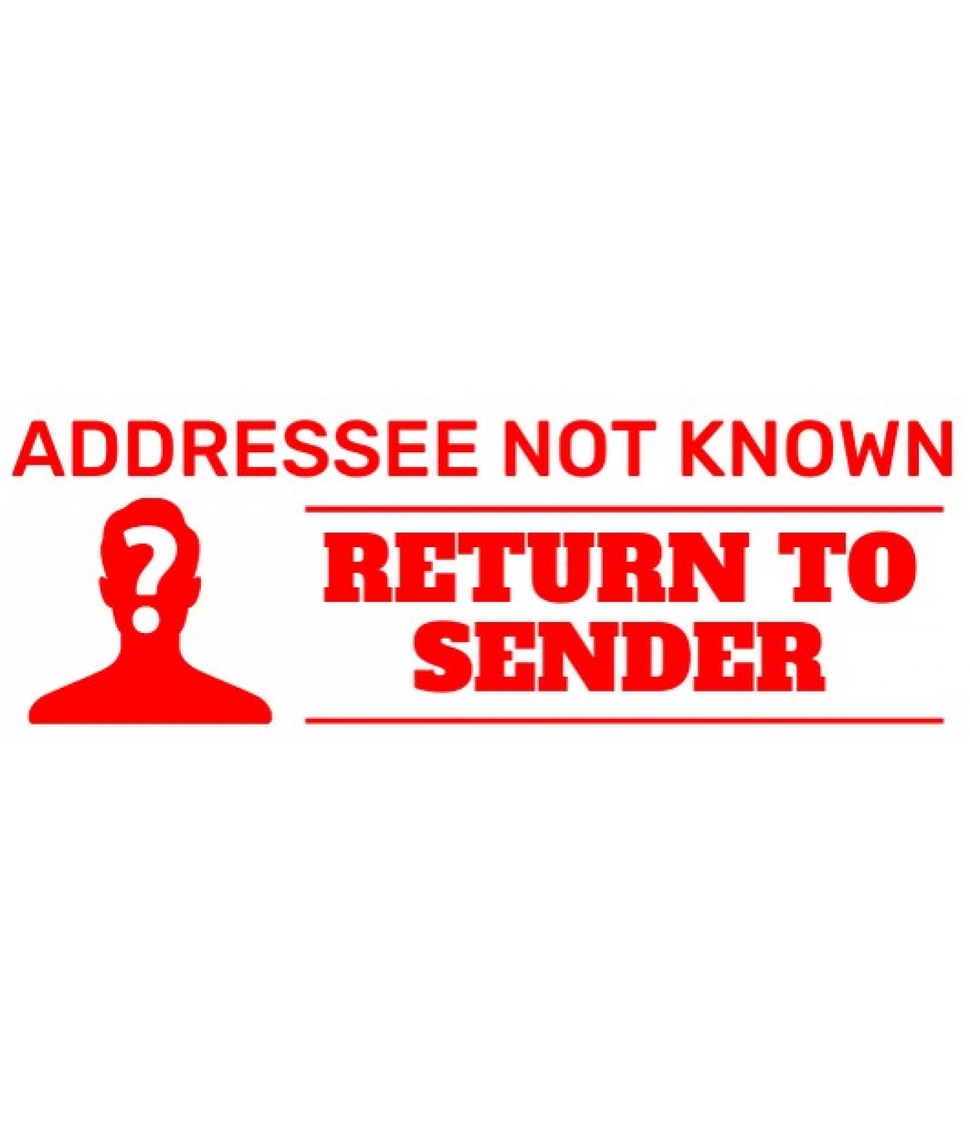 DM-OA - Return to Sender Stamp - DM-OA930 - ( 30 different sentences to choose )