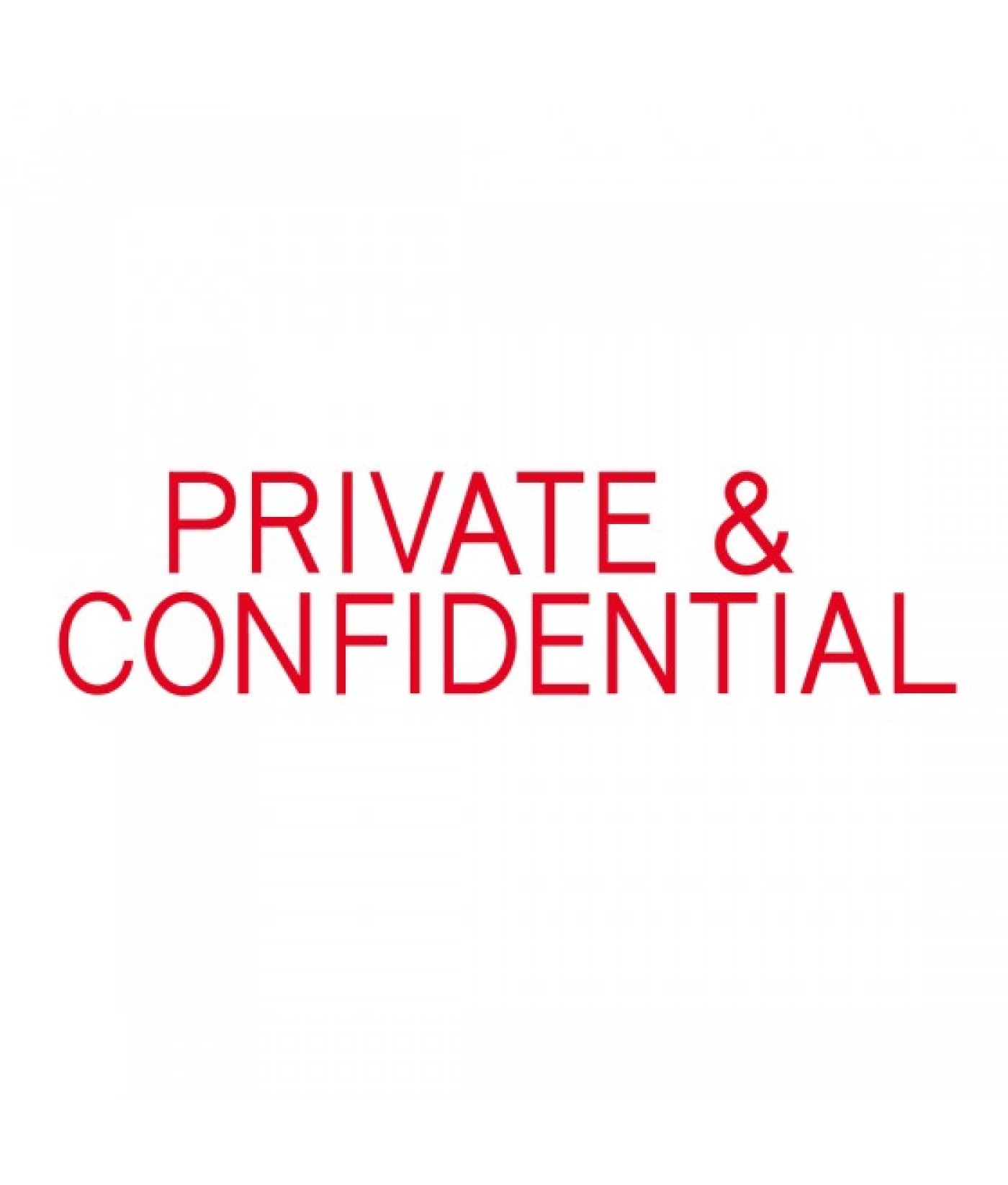 OA - Private & Confidential Stamp - OA823 - ( 30 different sentences to choose )